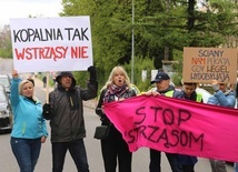 Libiąż. Protesty przeciw wstrząsotwórczej eksploatacji