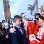 Bierzmowanie w Łękach Górnych