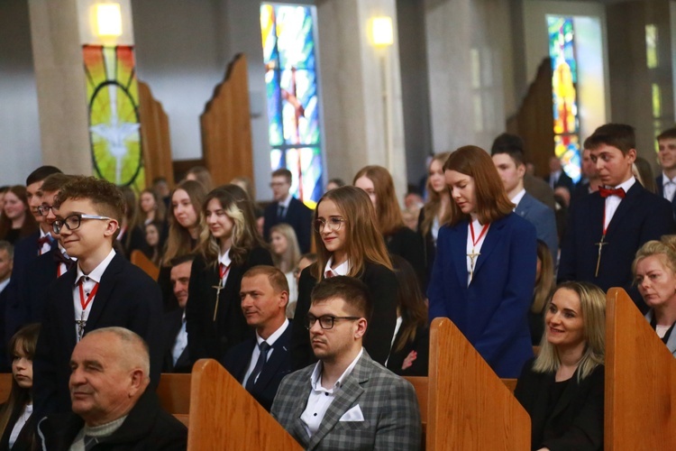 Bierzmowanie w Łękach Górnych