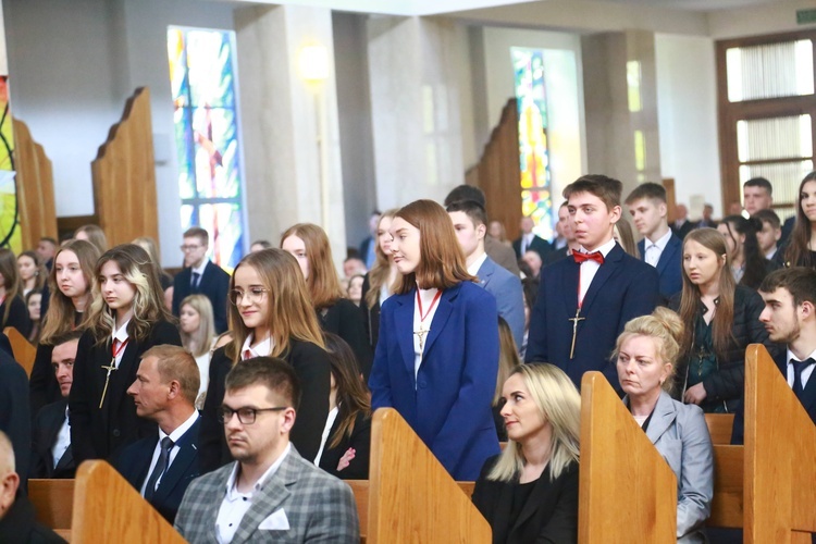 Bierzmowanie w Łękach Górnych