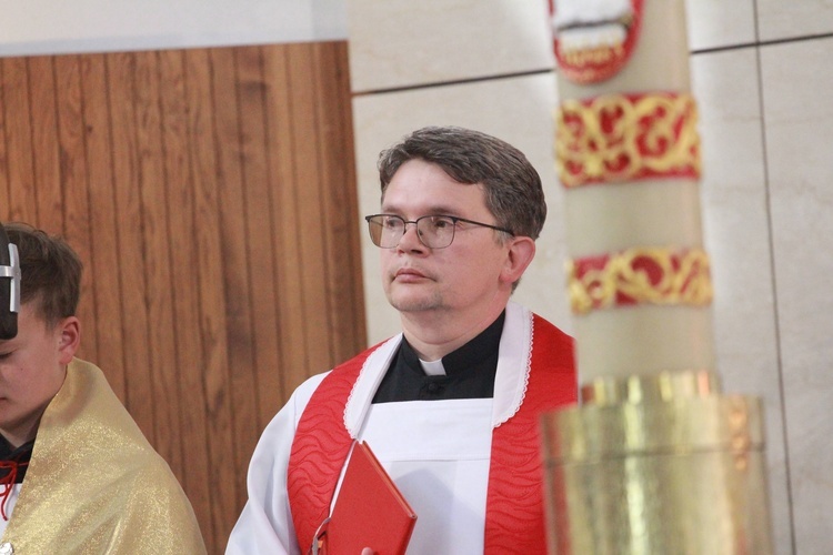 Bierzmowanie w Łękach Górnych