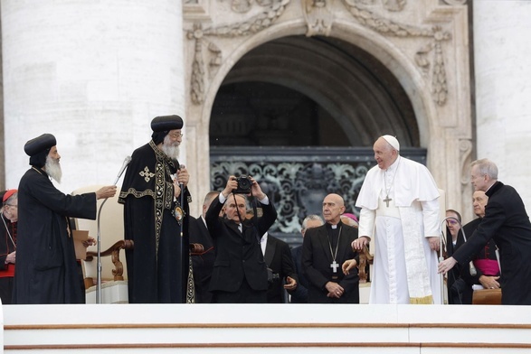 Podczas spotkania dwóch papieży:koptyjskiego i katolickiego