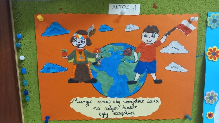 Misyjne prace dzieci z przedszkola