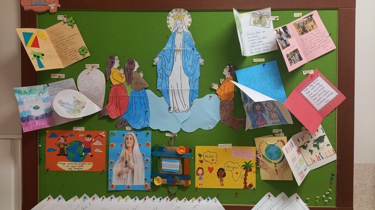 Misyjne prace dzieci z przedszkola