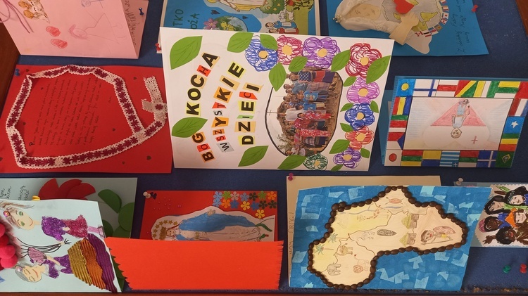 Misyjne prace dzieci z przedszkola