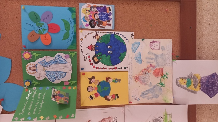 Misyjne prace dzieci z przedszkola