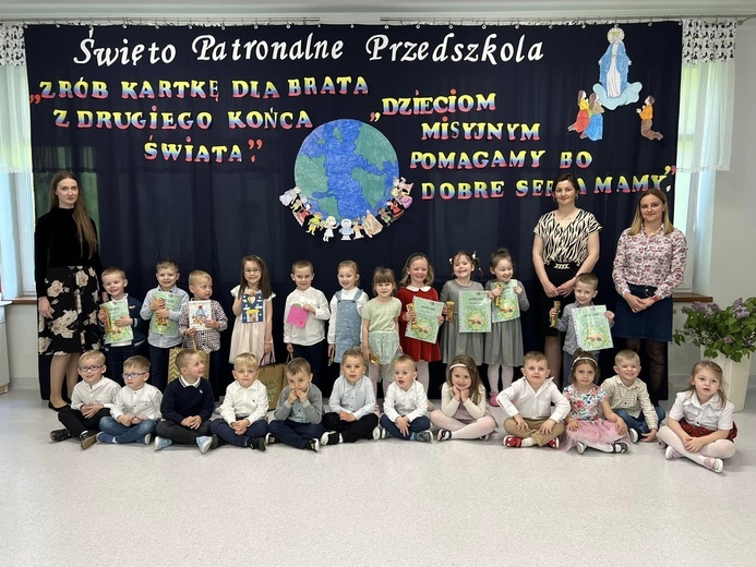 Misyjne prace dzieci z przedszkola