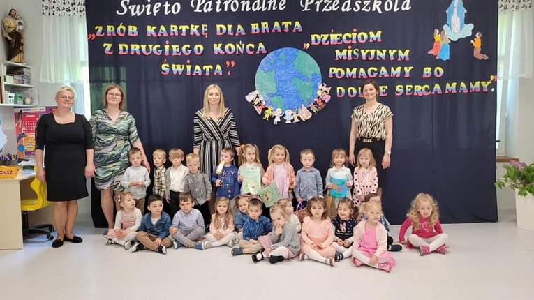 Misyjne prace dzieci z przedszkola