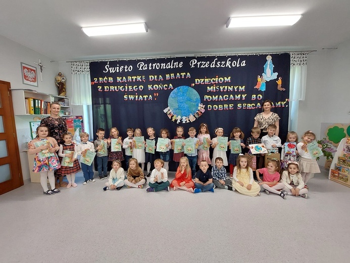Misyjne prace dzieci z przedszkola