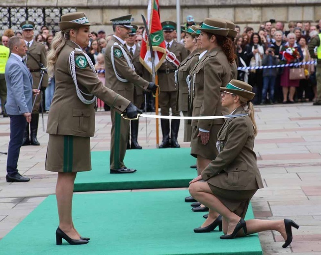 Uroczysty apel Straży Granicznej