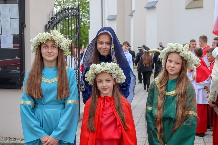 W role św. Zofii i jej córek wcieliły się mieszkanki Bobowej.