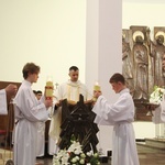 Bochnia. Wprowadzanie relikwii św. Rity do kościoła św. Pawła