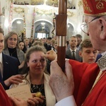 Bierzmowanie w kościele św. Jakuba w Tuchowie