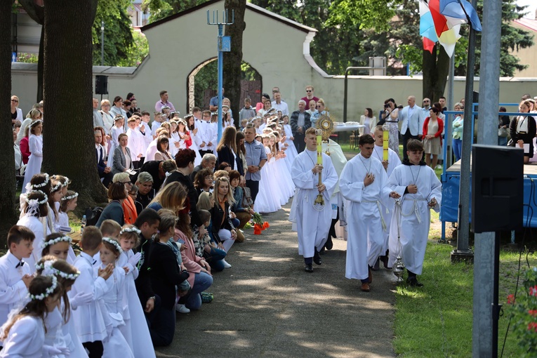 Pielgrzymka dzieci komunijnych do Janowa Lubelskiego