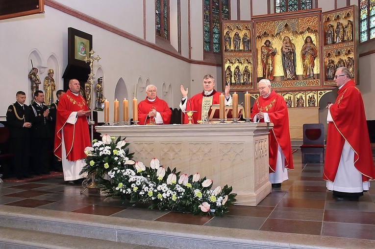 Straż Pożarna - uroczystości w katedrze