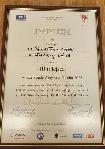 Zielonogórska parafia trzecia w Polsce