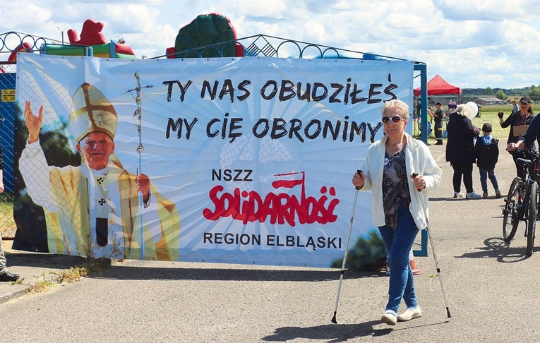 Plakat witający uczestników imprezy.