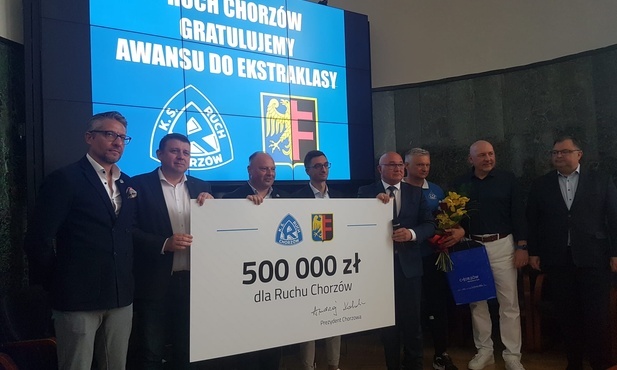 Chorzów. Ruch świętuje awans, prezydent miasta daje klubowi premię