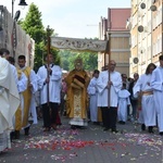 Procesja eucharystyczna na ulicach Głogowa