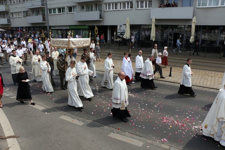 Centralna procesja Bożego Ciała we Wrocławiu 2023