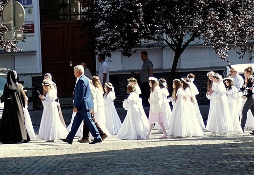 Procesja Bożego Ciała na gliwickiej starówce