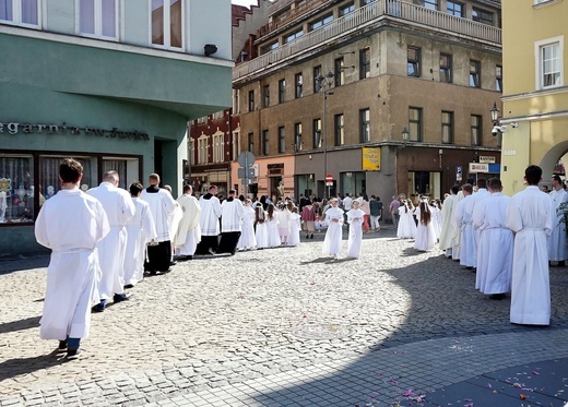 Procesja Bożego Ciała na gliwickiej starówce