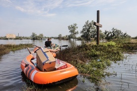 Poziom wody w Zbiorniku Kachowskim nadal spada
