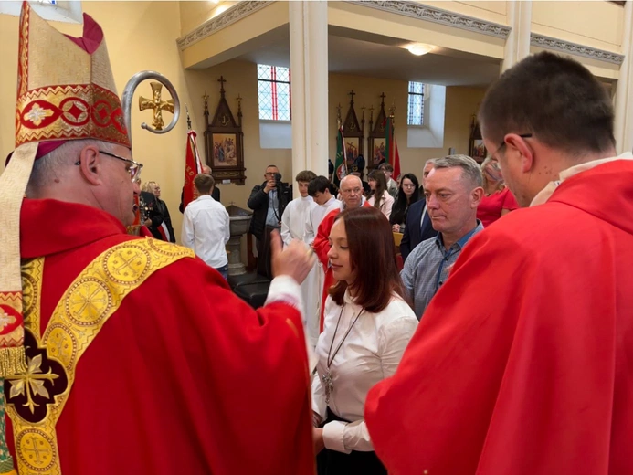 Poświęcenie ołtarza w kościele św. Barbary