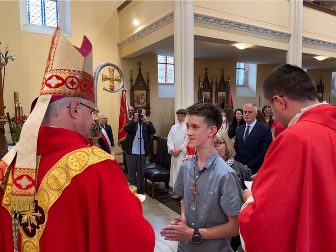 Poświęcenie ołtarza w kościele św. Barbary