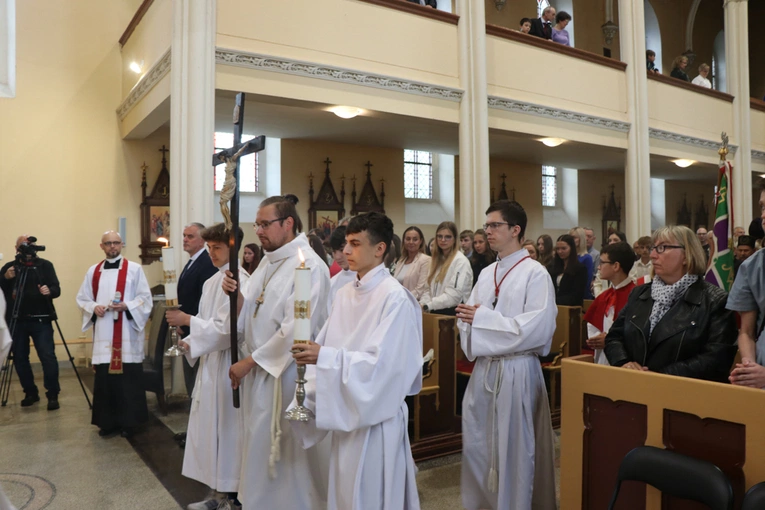 Poświęcenie ołtarza w kościele św. Barbary