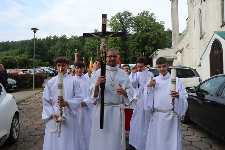 Poświęcenie ołtarza w kościele św. Barbary