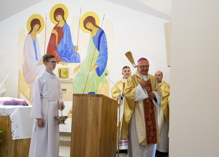 Poświęcenie kaplicy w Pleśnej