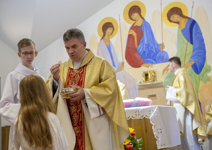 Poświęcenie kaplicy w Pleśnej