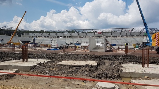 Kolejny etap budowy stadionu GKS-u Katowice 