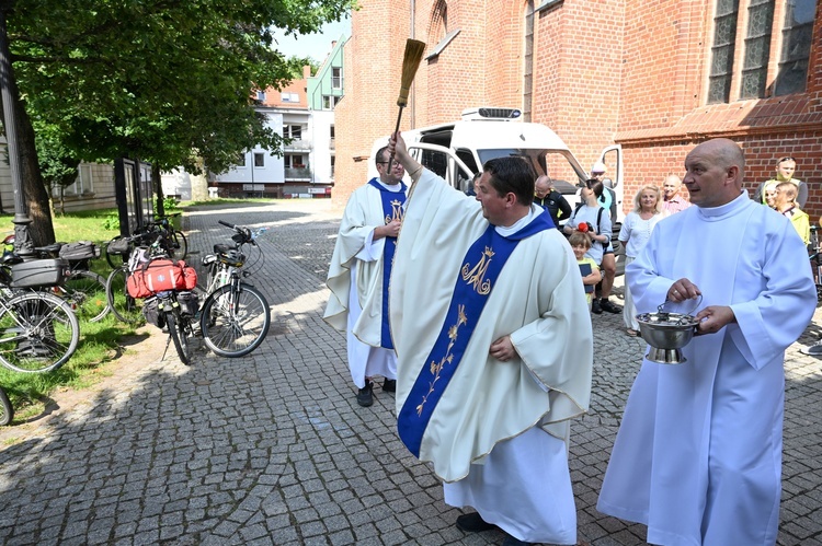 Pielgrzymka rowerowa - wyjazd z Koszalina