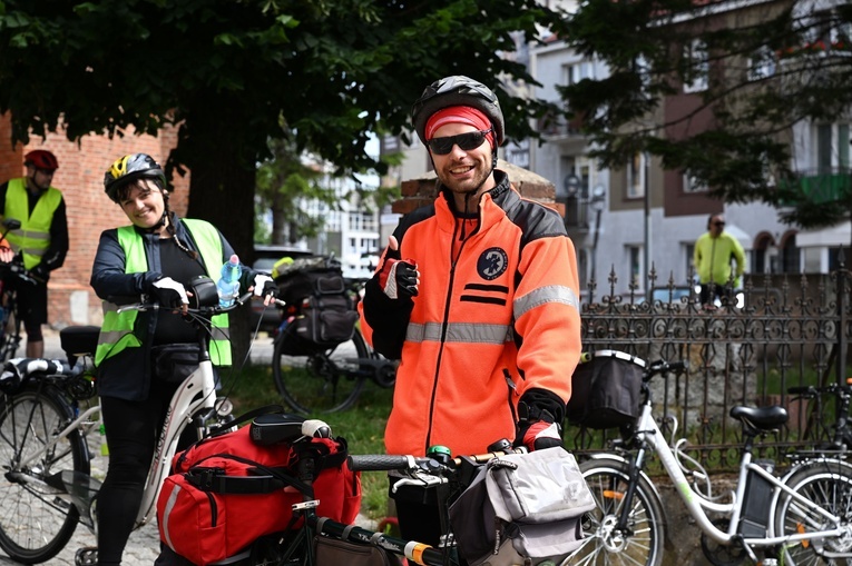 Pielgrzymka rowerowa - wyjazd z Koszalina