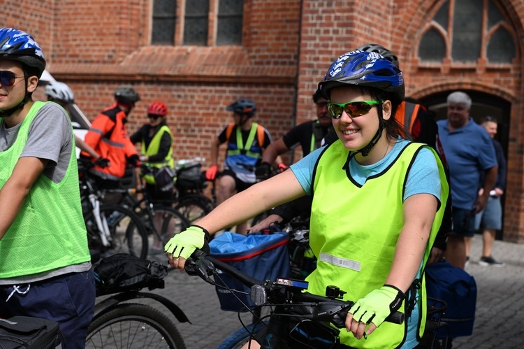 Pielgrzymka rowerowa - wyjazd z Koszalina