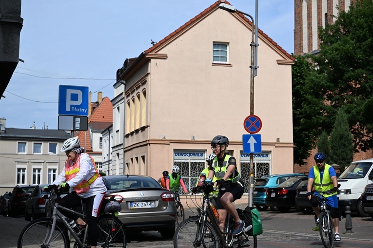 Pielgrzymka rowerowa - wyjazd z Koszalina