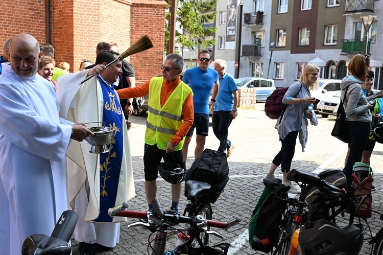 Pielgrzymka rowerowa - wyjazd z Koszalina