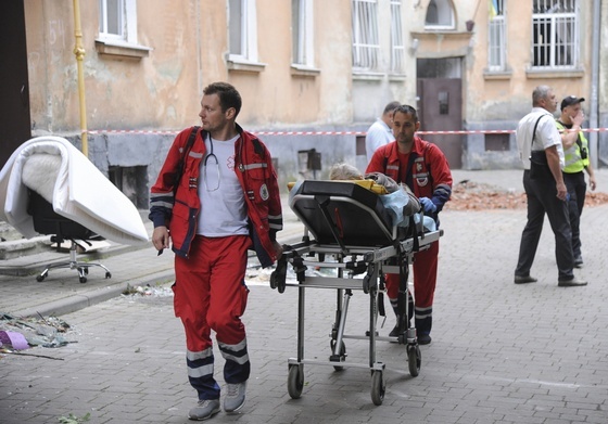 Liczba rannych w ataku rakietowym Rosjan na Lwów wzrosła do 34