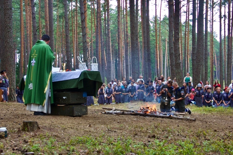 Obóz ZHR nad jeziorem Serwent