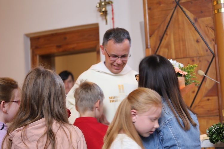 Podziękowanie za posługę o. Krzysztofa Ruszela OP w Korbielowie