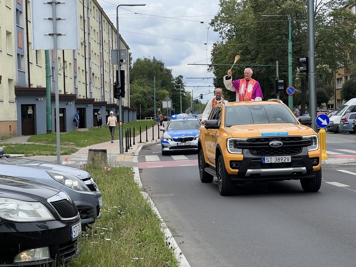 Błogosławieństwo pojazdów w Tychach