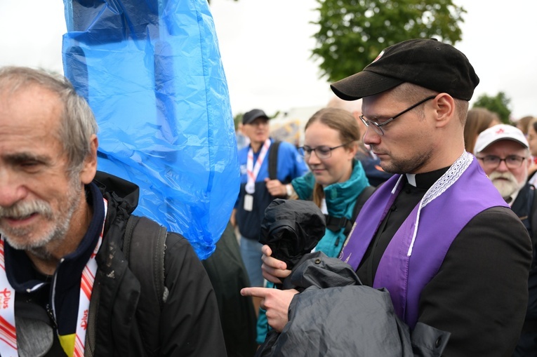 Wyjście pielgrzymki na Jasną Górę