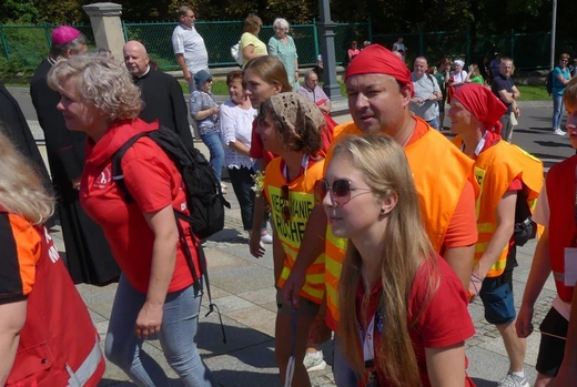 Powitanie 40. Oświęcimskiej Pieszej Pielgrzymki na Jasnej Górze - 2023