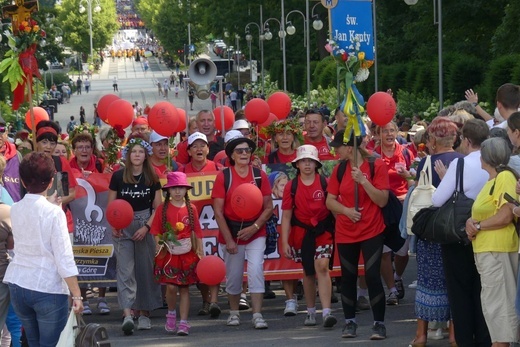 Powitanie 40. Oświęcimskiej Pieszej Pielgrzymki na Jasnej Górze - 2023