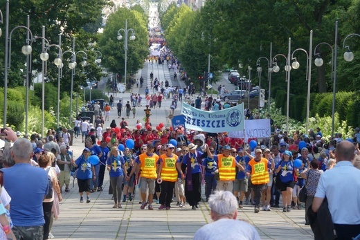 Powitanie 40. Oświęcimskiej Pieszej Pielgrzymki na Jasnej Górze - 2023