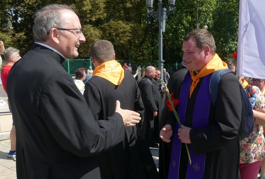 Powitanie 40. Oświęcimskiej Pieszej Pielgrzymki na Jasnej Górze - 2023