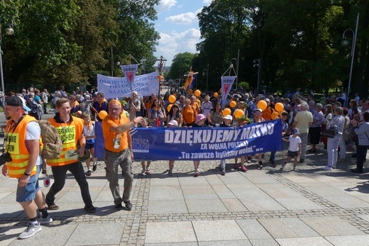 Powitanie 40. Oświęcimskiej Pieszej Pielgrzymki na Jasnej Górze - 2023