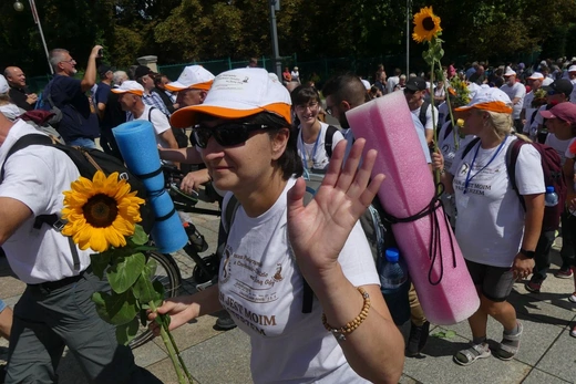 Powitanie 21. Pielgrzymki Pieszej Dekanatu Czechowickiego na Jasnej Górze - 2023